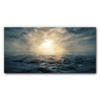 Akustikbild Wildes Meer (140x70x4 cm CanvasStyle)
