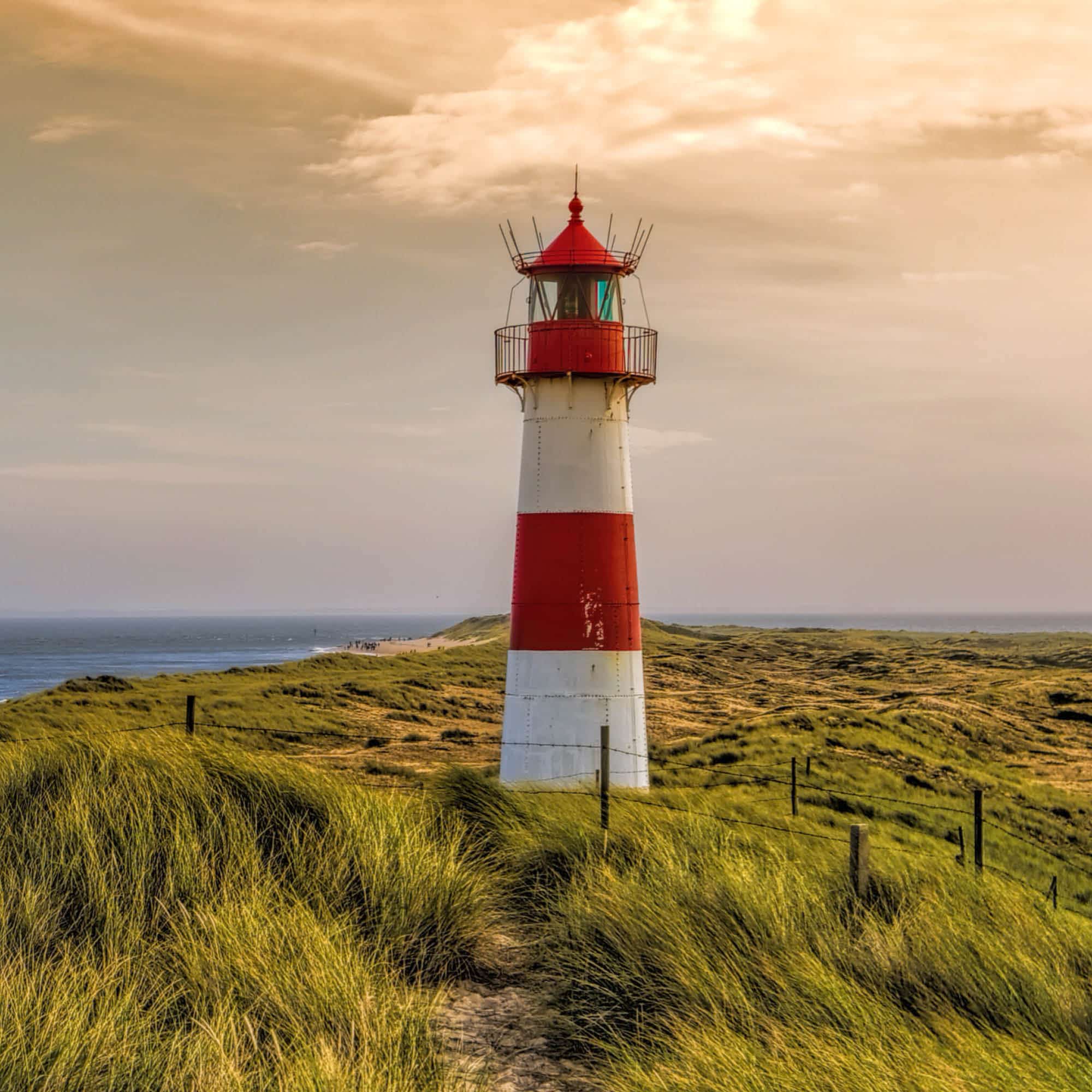 Motiv-Akustikbild Akustikbild Leuchtturm im 3er Set (Sylt)