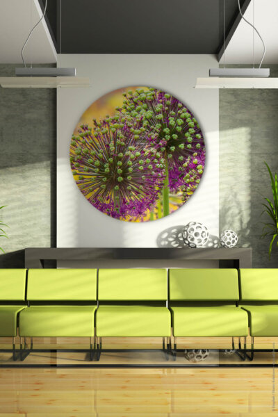 Rundes Akustikbild Allium I