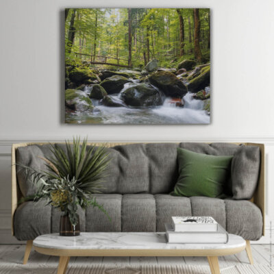 Akustikbild Wasser mit Brücke