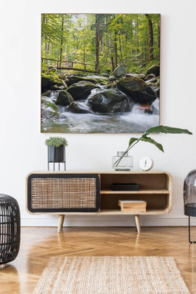 Akustikbild Wasser mit Brücke