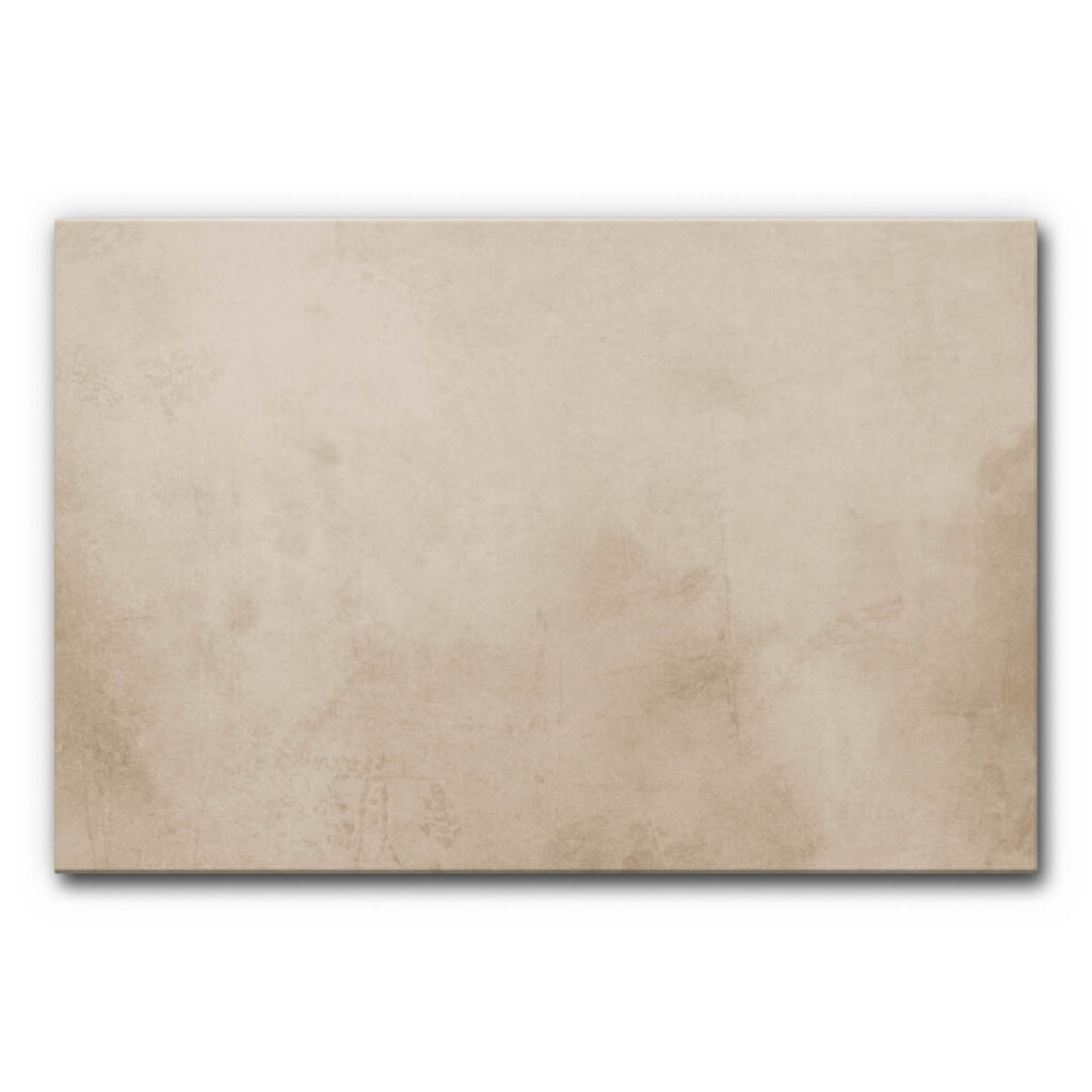 Akustikbild abstrakte Sandstruktur mit feinen, wolkigen Beige- und Sandtönen, dezente natürliche Oberfläche, ruhiges schallminderndes Wandbild.