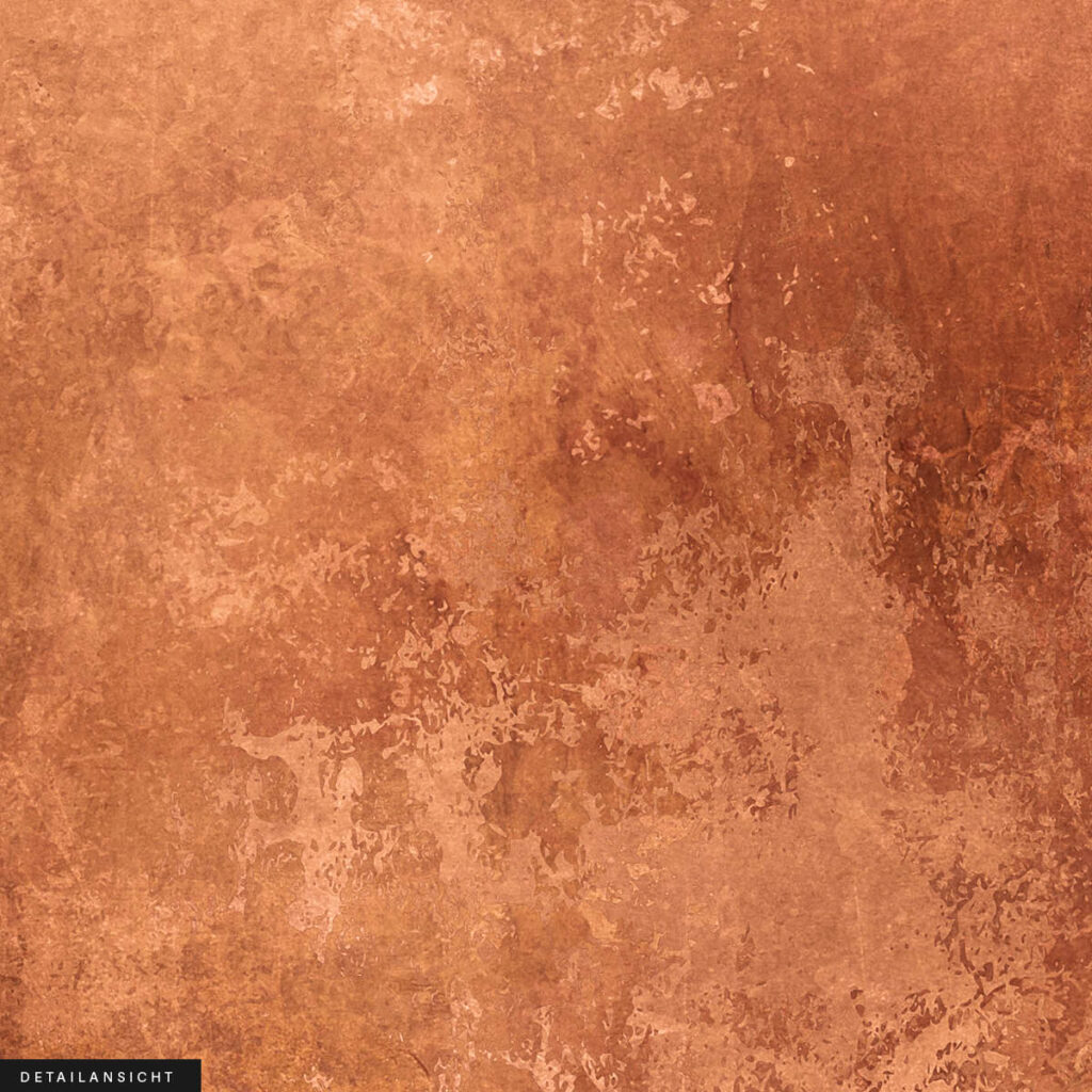 Rundes Akustikbild Abstrakt Kupfer