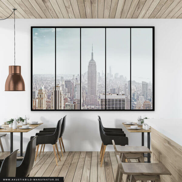 Schallabsorber Akustikbild New York Window