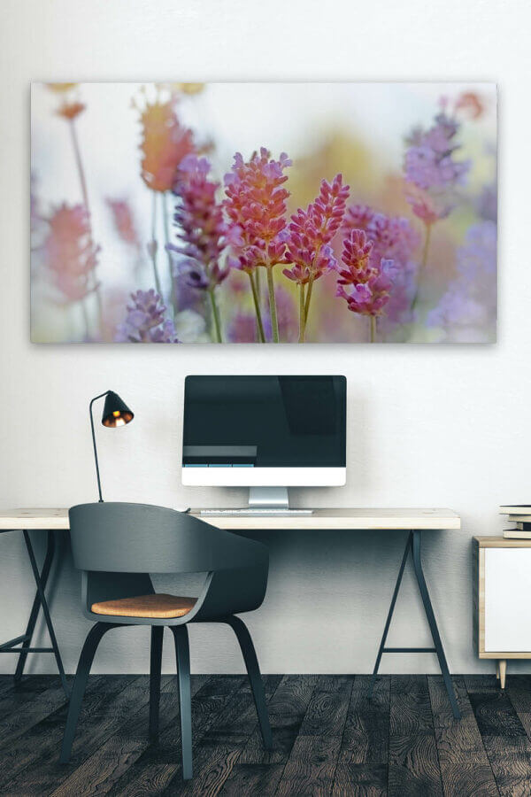 Akustikbild Lavendel im Homeoffice