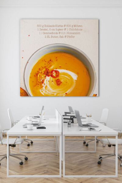Akustikbild Lecker Kürbissuppe
