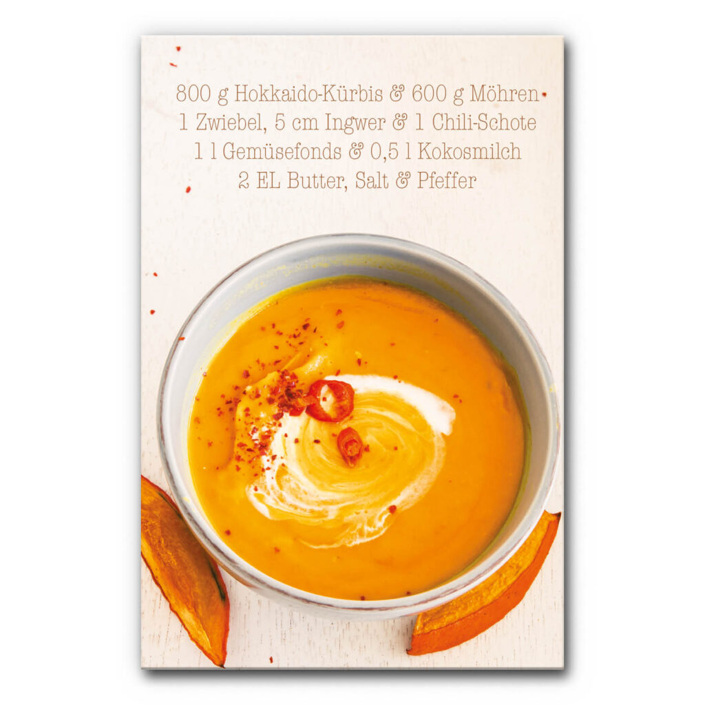 Akustikbild Lecker Kürbissuppe