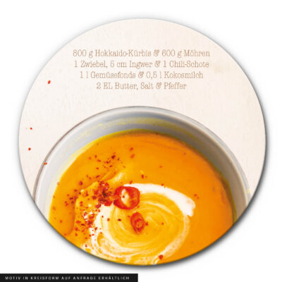 Akustikbild Lecker Kürbissuppe