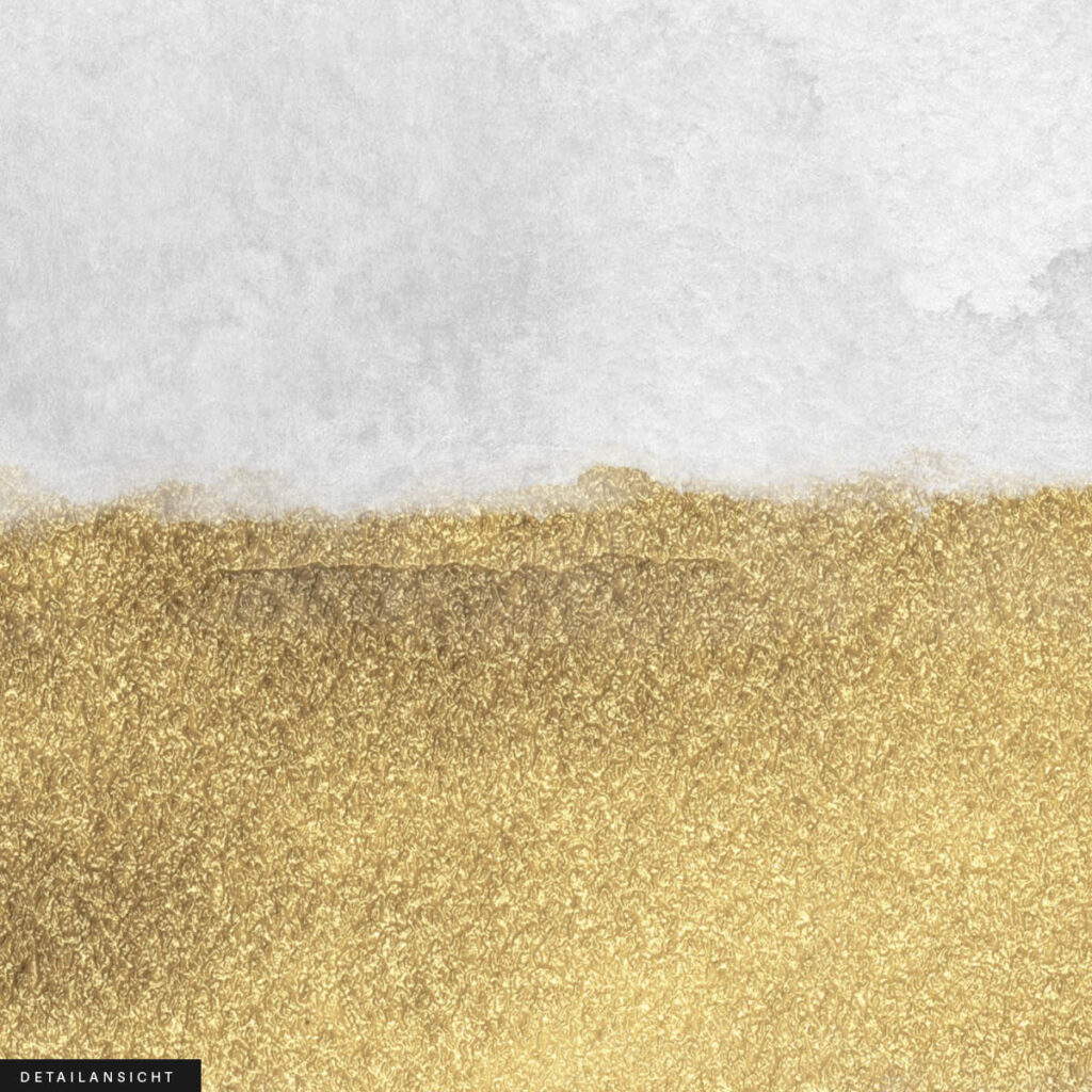 Akustikbild Aquarell mit Gold