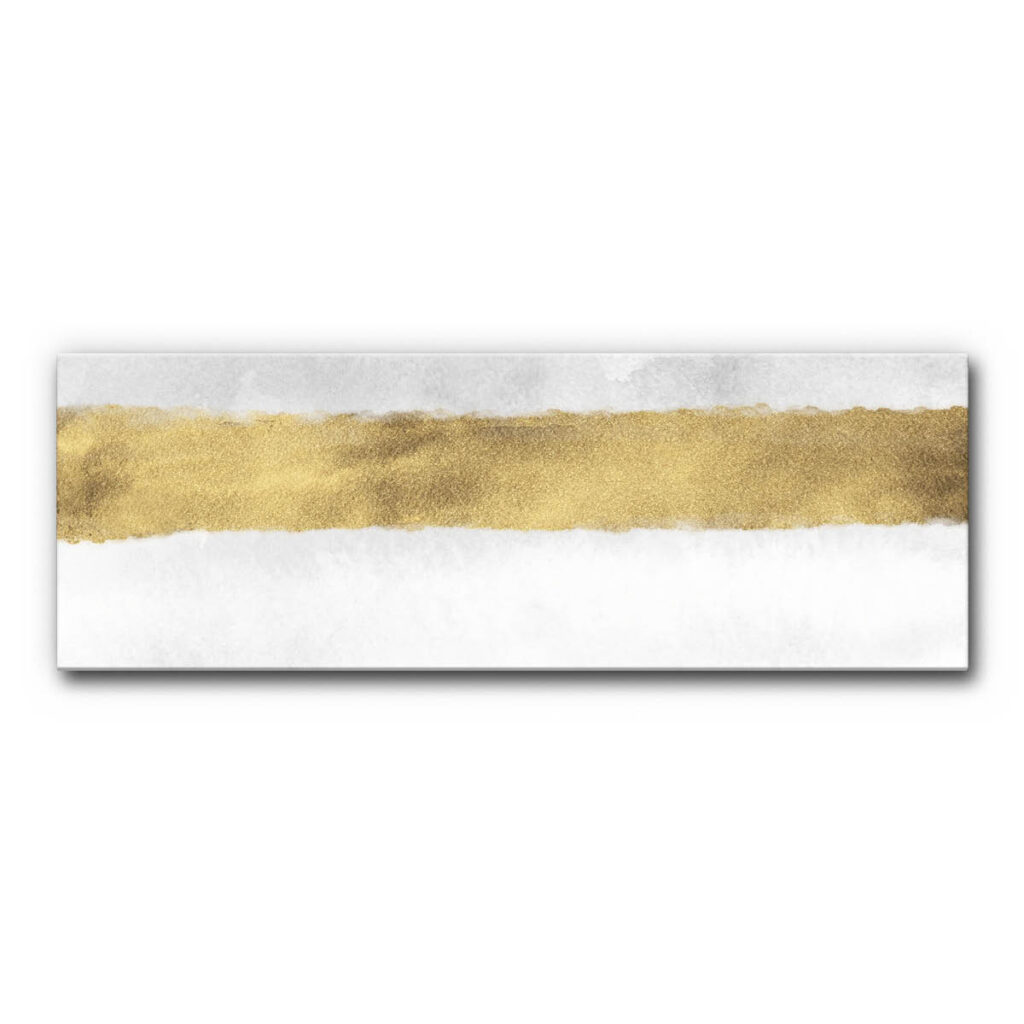 Akustikbild Aquarell mit Gold