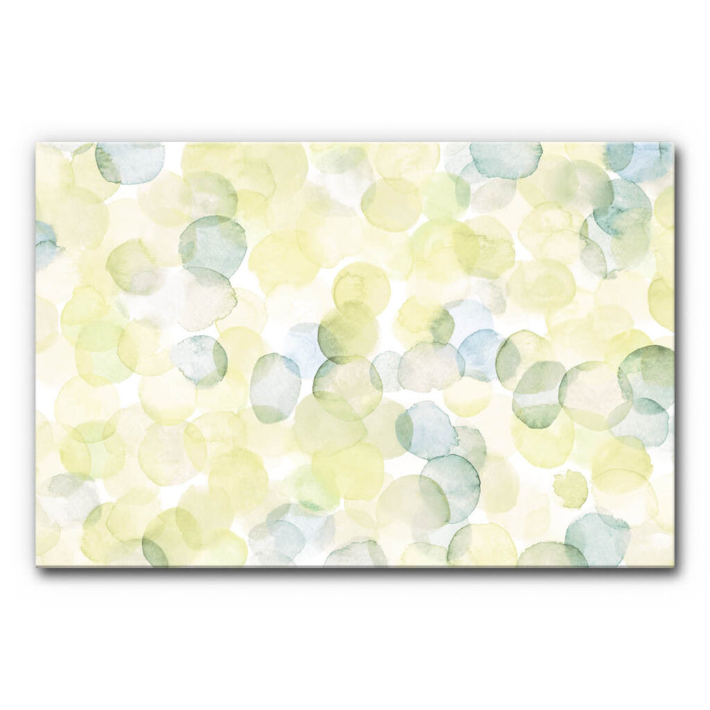 Aquarell Schallabsorberbild mit bunten Kreisen