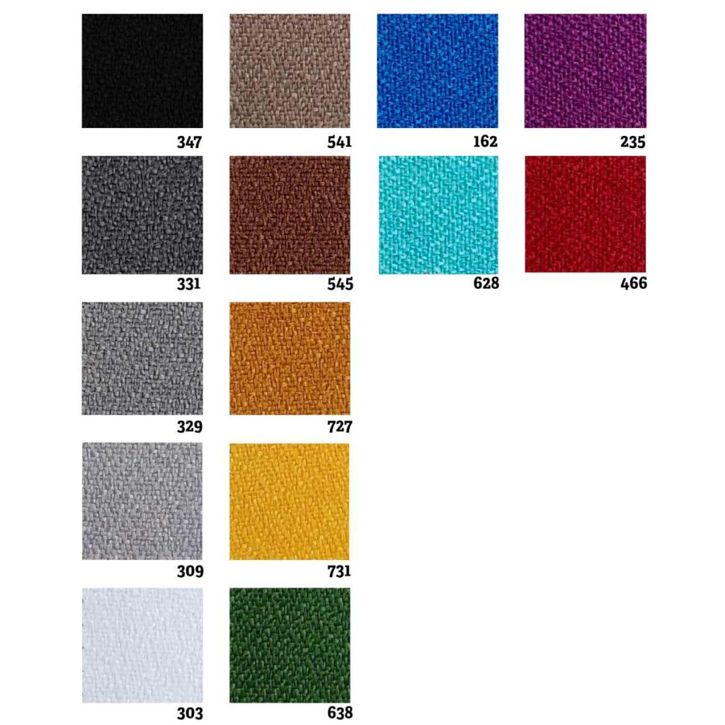 Farbpalette schallabsorbierende Akustik Pinnwand