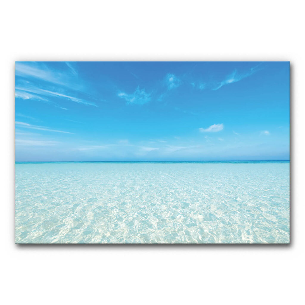 Akustikbild mit Karibik Strand Motiv