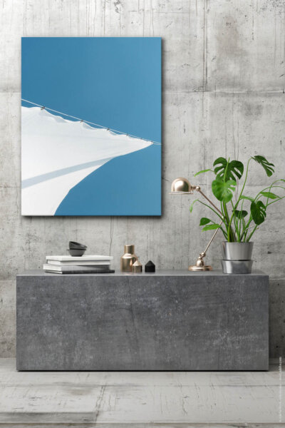 Akustikbild Blau-Weißes Glück