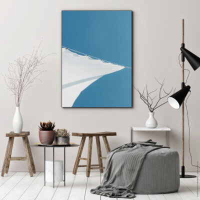 Akustikbild Blau-Weißes Glück