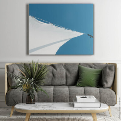 Akustikbild Blau-Weißes Glück