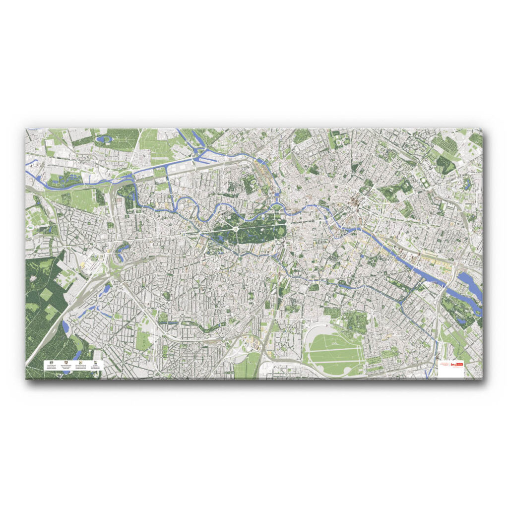 Akustikbild Stadtplan Berlin Plan-Projekte