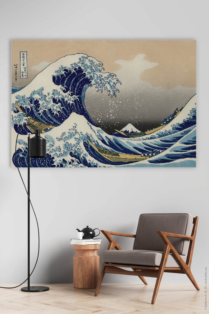 Akustikbild Die große Welle von Kanagawa