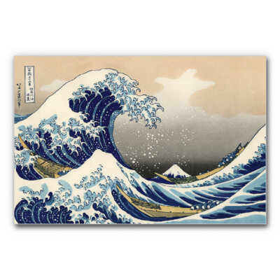 Akustikbild Die große Welle von Kanagawa