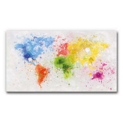 Akustikbild Weltkarte Colours