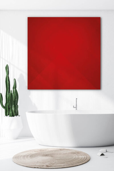 Akustikbild Abstrakt Rot (Farbe individualisierbar)