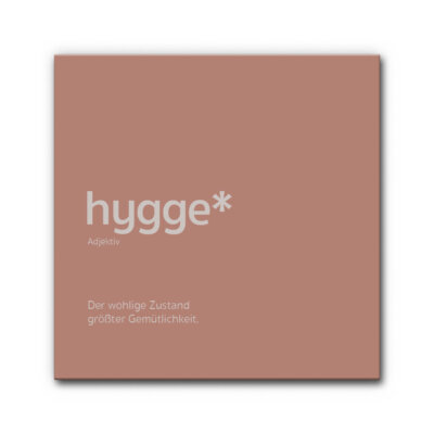 Akustikbild Spruch: Hygge
