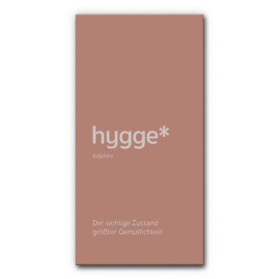 Akustikbild Spruch: Hygge