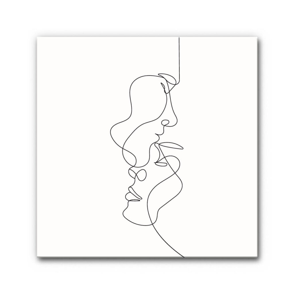 Akustikbild Die Liebenden - ein Gemälde