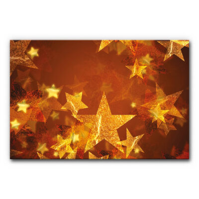 Akustikbild Weihnachtstern gelb-rot