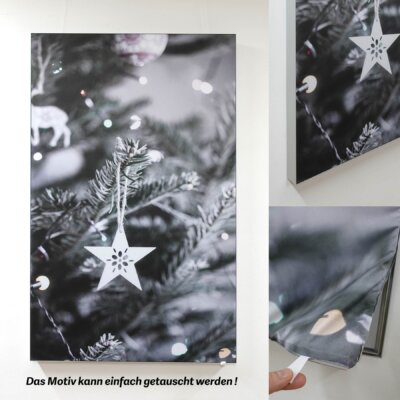 Akustikbild 1x Weihnachtszauber 2 (85x135x6 cm, AluStyle)
