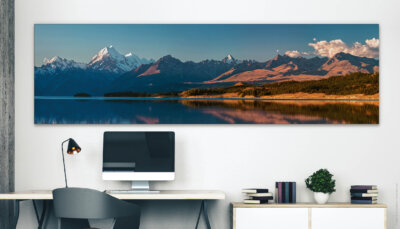 Akustikbild Panorama Aoraki in Neuseeland (auch als Panorama bis 400 cm)