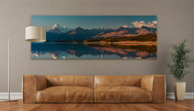 Akustikbild Panorama Aoraki in Neuseeland (auch als Panorama bis 400 cm)